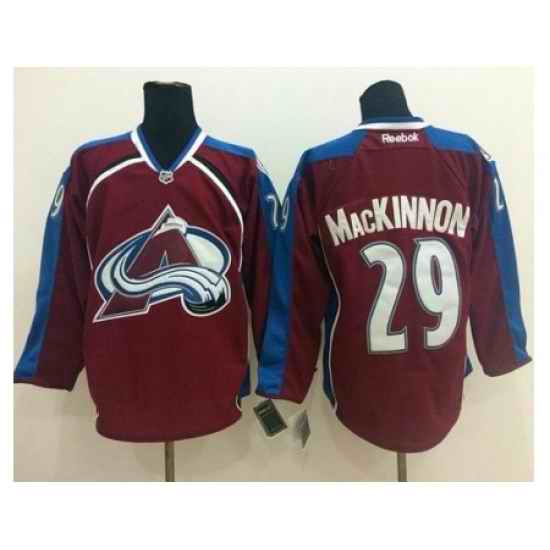 Colorado Avalanche #29 Nathan MacKinnon Red Home Stitched NHL Jersey